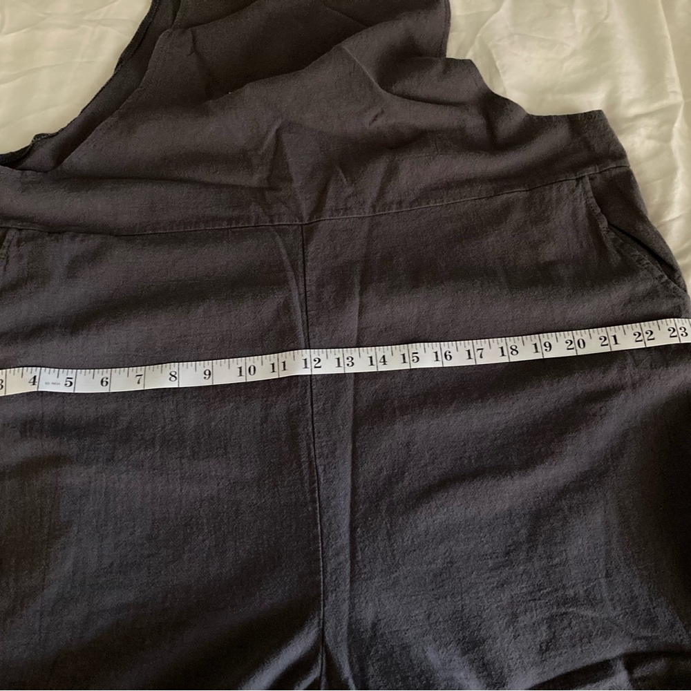 Gray bib Jumpsuit/overalls/romper large - Picture 6 of 8